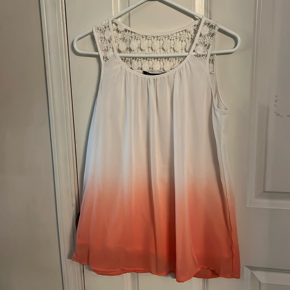 Zac & Rachel ombré tank with open back